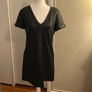 Vegan leather dress from Zara